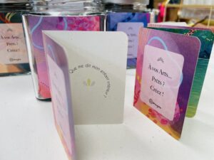 Cartes créatives et poétiques roses – Image 3