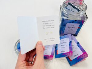Modèle Découverte Cartes créatives et poétiques BLEU – Image 4