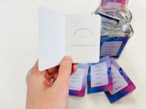 Modèle Découverte Cartes créatives et poétiques BLEU – Image 2