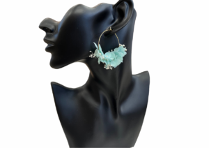 Les créoles fleuries bleues – Image 3