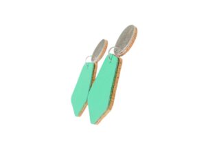 Boucles SUMMER cuir vert – Image 2