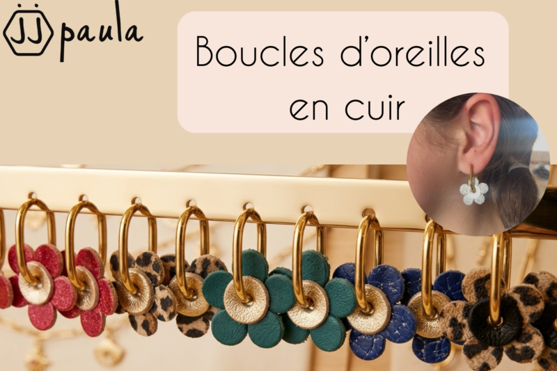 Atelier boucles d'oreilles en cuir