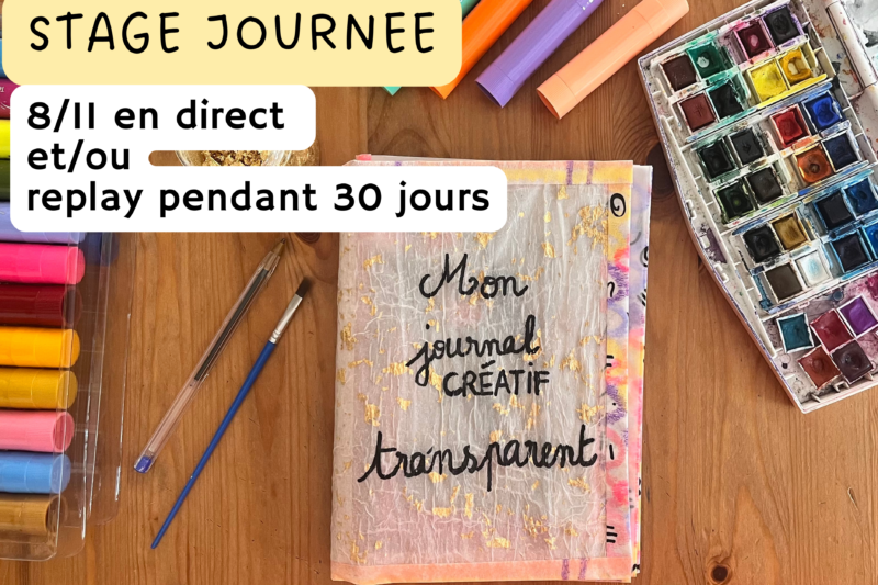 STAGE Mon journal créatif transparent