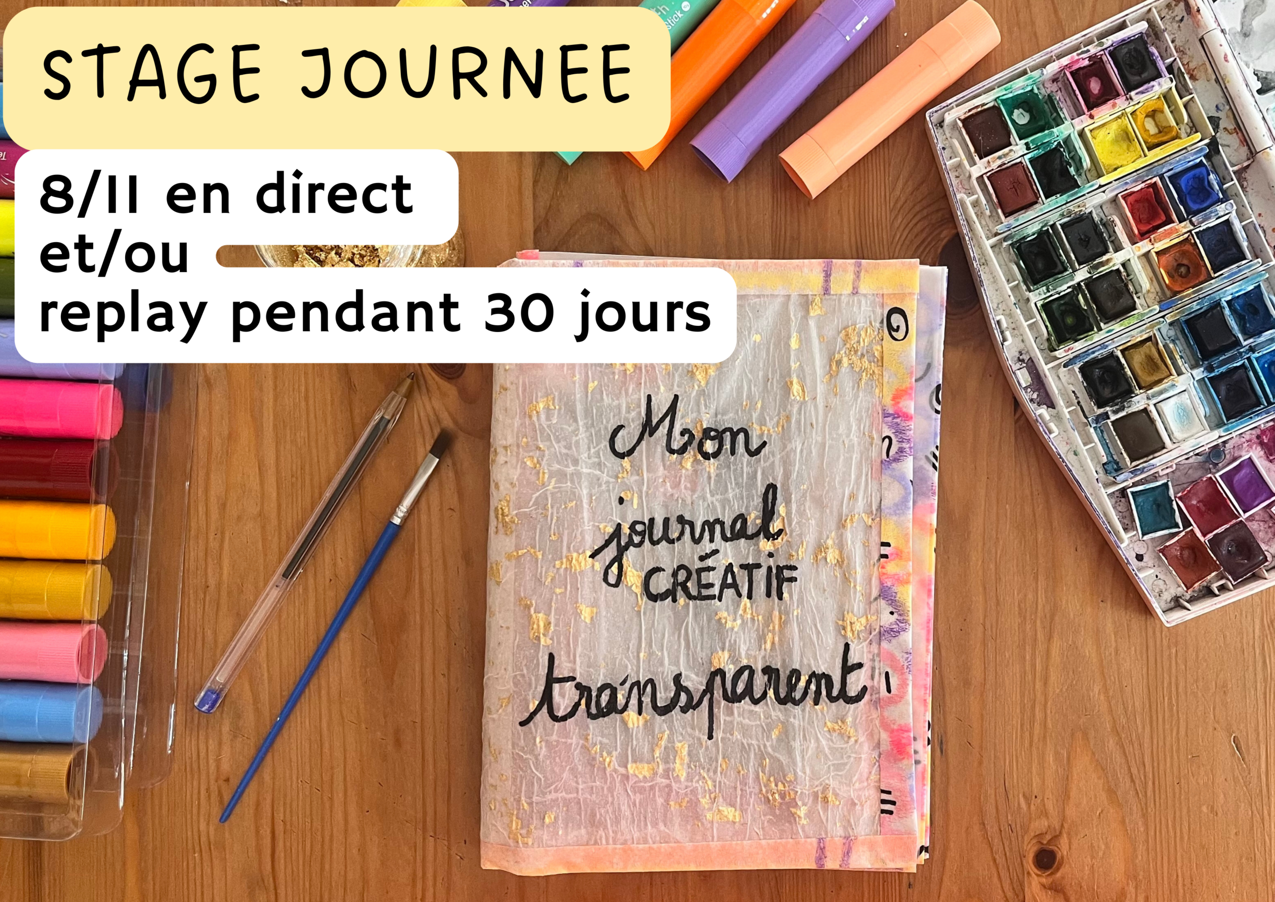STAGE Mon journal créatif transparent