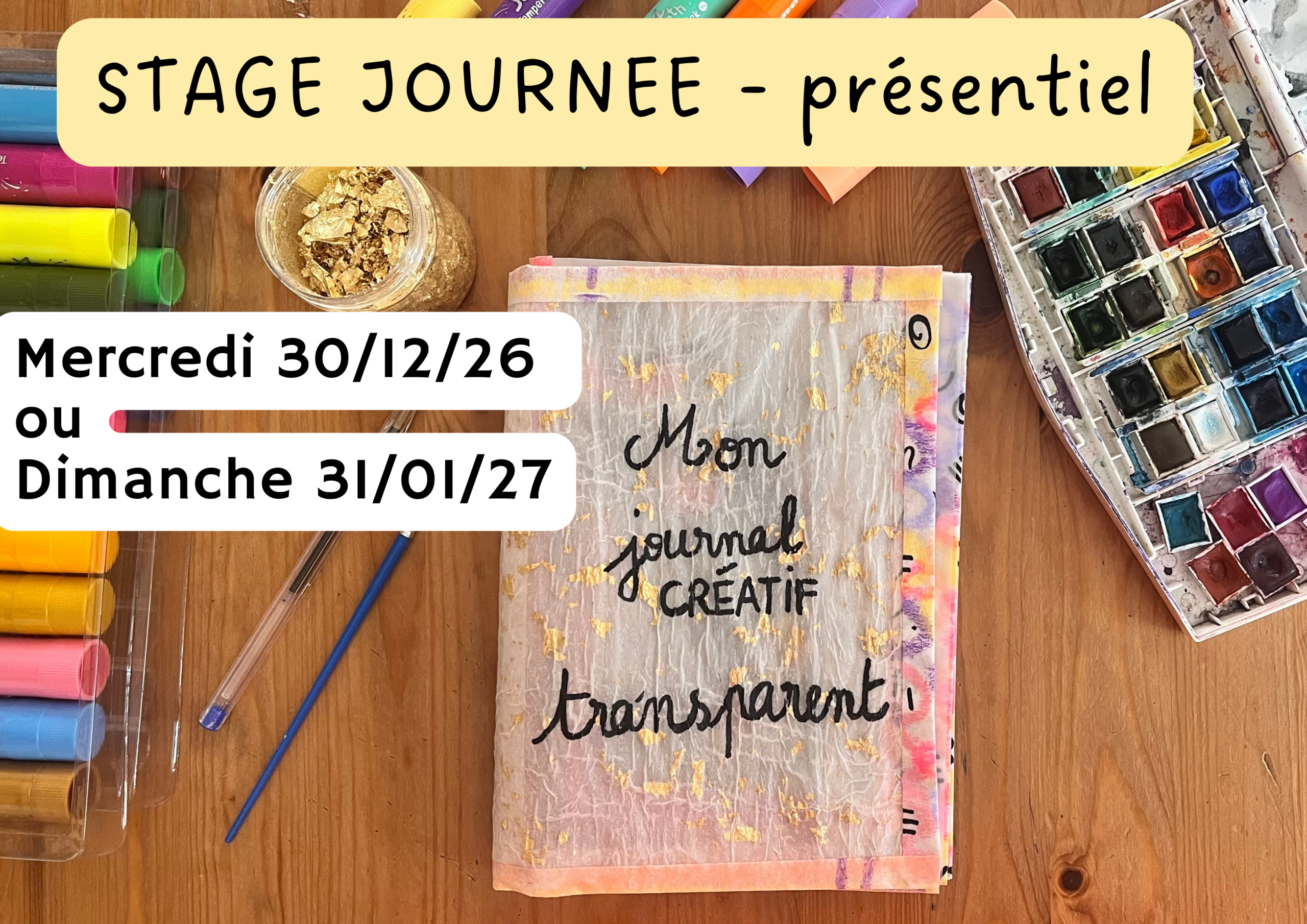 STAGE Mon journal créatif transparent